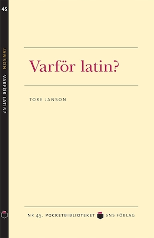 Varför latin?