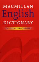 Macmillan English dictionary